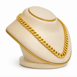 Unisex Gold Chain – Thick Cuban Style Gold Necklace | Bold Luxury Chain for Men & Women